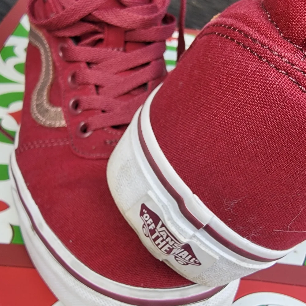 Vans Red High-Top Sneakers - Picture 3 of 4